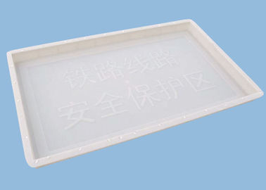 China Moldes plásticos del bloque de cemento para hacer artículo amonestador de las pilas 100 * 60 * 6cm proveedor